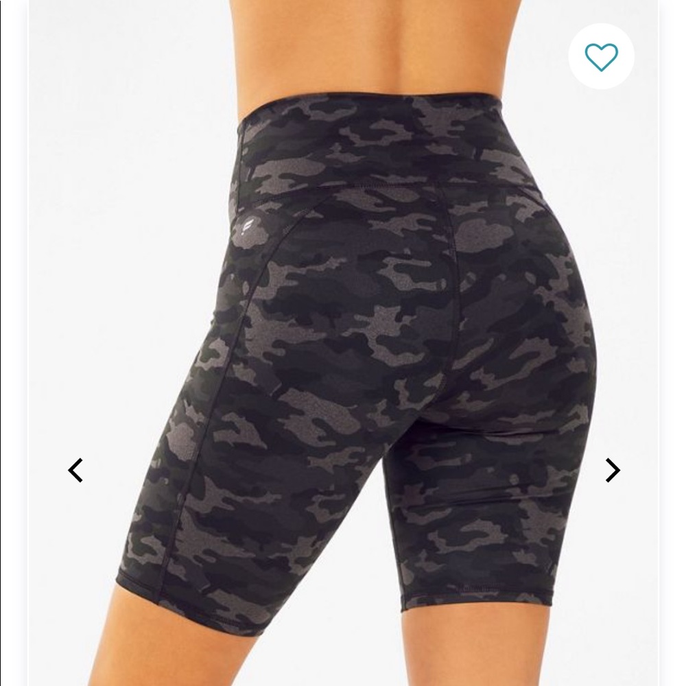 Fabletics Camo high waisted shorts